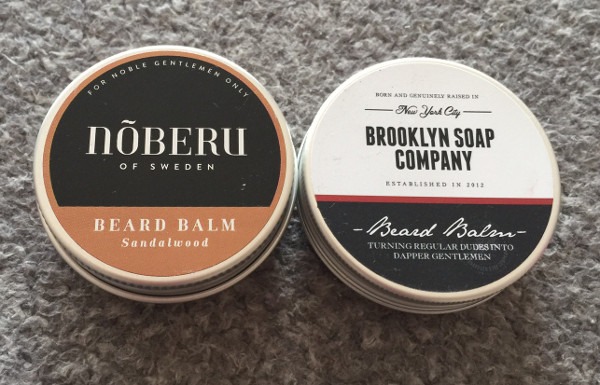 Der Beard Balm Sandalwood von Noberu of Sweden im Vergleich zum Brooklyn Soap Company Beard Balm von beardandshave.de auf mein-vollbart.de